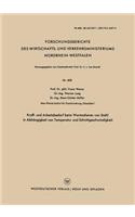 Kraft- Und Arbeitsbedarf Beim Warmscheren Von Stahl in Abhängigkeit Von Temperatur Und Schnittgeschwindigkeit