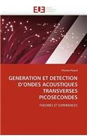 Generation Et Detection d''ondes Acoustiques Transverses Picosecondes