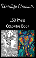 Wild Life Animals Coloring Book