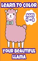 Learn To Color Your Happy Llama