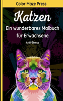 Katzen - Ein wunderbares Malbuch für Erwachsene