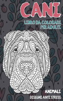 Libro da colorare per adulti - Disegni Anti stress - Animali - Cani