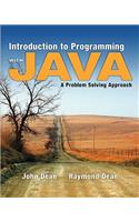Introduction to Programming with Java: A Problem Solving Approach