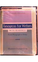 Res for Writers W/Rdg& Study Card& Thinkg Pkg