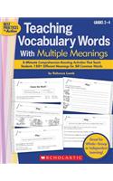 Teaching Vocabulary Words with Multiple Meanings