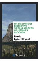 On the Limits of Descriptive Writing Apropos of Lessing's Laocoon