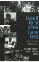 Culture and Context in Human Behaviour Change