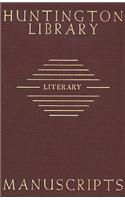 Guide to Literary Manuscripts in the Huntington Library