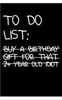 24th Birthday To Do List