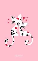 Cat Journal: Lined Journal - Cat Couple Lovers Black Cute Fun-ny Kitty Kitten Animal Gift - Pink Ruled Diary, Prayer, Gratitude, Writing, Travel, Notebook For Me