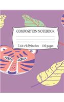 Composition Notebook 7.44 x 9.69 Inches 110 pages