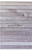 If Not Now, When?