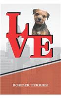 Border Terrier: Dog Love Park Isometric Dot Paper Notebook Book Is 120 Pages 6x9