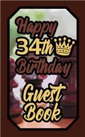 Happy 34th Birthday Guest Book