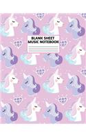 Blank Sheet Music Notebook