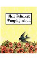 New Believers Prayer Journal: 60 days of Guided Prompts and Scriptures Yellow Floral Bird