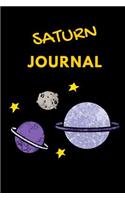 Saturn Journal: lined saturn journal notebook notepad diary to write in