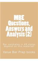 MBE Questions, Answers and Analysis (2)