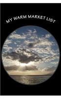 My Warm Market List: Blank Lined Journal