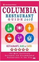 Columbia Restaurant Guide 2018
