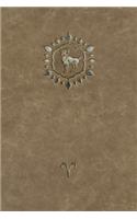 Monogram Aries Notebook: Blank Diary Journal Log Notebook(70 Monogram Raw 150 Lined)