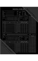 Matthew D. Publishing Basketball Score Sheet