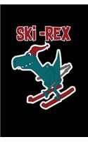 Ski-Rex: 6x9 Skiing - grid - squared paper - notebook - notes