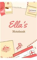 Ella First Name Ella Notebook: Lined Notebook / Journal Gift, 120 Pages, 6x9, Soft Cover, Matte Finish