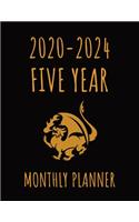 Flaming Dragon - 2020-2024 Five Year Monthly Planner