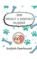 2020 Scottish Deerhound Planner: Weekly & Monthly with Password list, Journal calendar for Scottish Deerhound owner: 2020 Planner /Journal Gift,134 pages, 8.5x11, Soft cover, Mate F