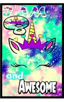 I am 8 and Awesome: Unicorn Journal A Happy Birthday 8 Years Old Unicorn Journal Notebook for Kids, Birthday Unicorn Journal for Girls / 8 Year Old Birthday Gift for Gi