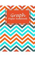 Graph Paper Notebook: Colorful Art, 1/4" Inch Graph Paper Large Print 8.5" x 11" Blank Quad Ruled, Blank Graph Paper Composition Books