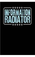 Information Radiator: Black, Light Blue Design, Blank College Ruled Line Paper Journal Notebook for Project Managers and Their Families. (Agile and Scrum 6 x 9 inch Compo