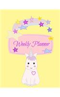 Weekly Planner: Undated Perpetual Cute Kawaii Characters Theme Planner 52 Weeks