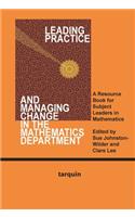 Leading Practice and Managing Change in the Mathematics Department