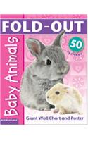 Fold-Out Baby Animals: Giant Wall Chart and Poster + 50 Baby Animal Stickers