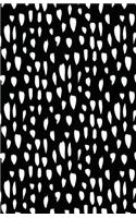Journal Notebook Abstract Splashes In Black