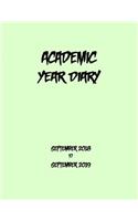 Academic Year Diary - 2018 to 2019: Sept 18- Sept 19 - Large 8.5x11 Week on Two Pages Diary: Sept 18- Sept 19 - Large 8.5x11 Week on Two Pages Diary