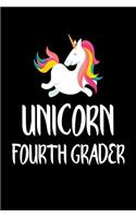 Unicorn Fourth Grader: Cute Unicorn Notebook Gift for Grade 8 Girls