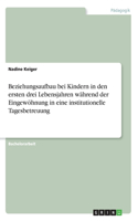 Beziehungsaufbau bei Kindern in den ersten drei Lebensjahren während der Eingewöhnung in eine institutionelle Tagesbetreuung