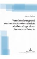 Verschmelzung Und Neuronale Autokorrelation ALS Grundlage Einer Konsonanztheorie