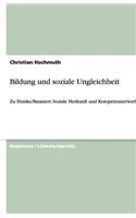 Bildung Und Soziale Ungleichheit