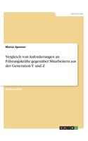 Vergleich von Anforderungen an Führungskräfte gegenüber Mitarbeitern aus der Generation Y und Z