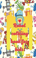 Robots coloring book for kids