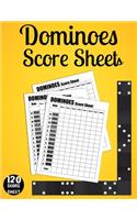 Dominoes Score Sheets