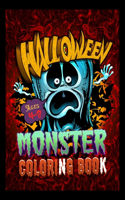 Halloween Monster Coloring Book Ages 4-8