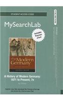 MySearchLab with Pearson Etext - Standalone Access Card - for a History of Modern Germany