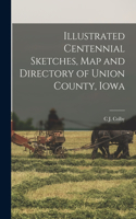 Illustrated Centennial Sketches, map and Directory of Union County, Iowa
