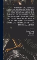 History of American Manufactures From 1608 to 1860 ... Comprising Annals of the Industry of the United States in Machinery, Manufactures and Useful Arts, With a Notice of the Important Inventions, Tariffs, and the Results of Each Decennial Census