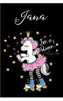 Jana Notizbuch: Personalisiertes Geschenk, Individuelle Geschenkidee, Notizbuch mit 120 Seiten als Softcover, 6x9inches (ca. A5)